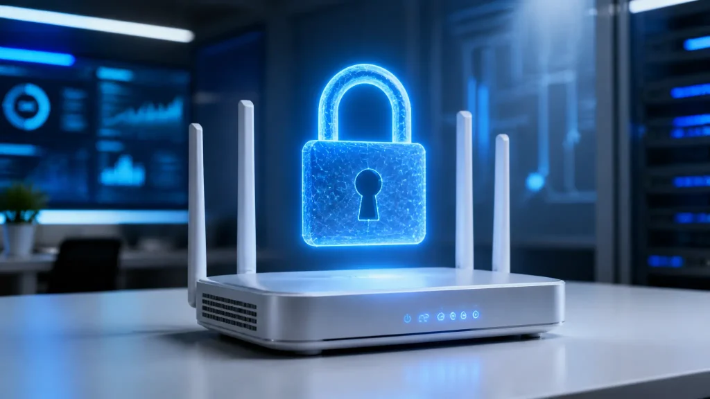Router doméstico con candado digital para cambiar DNS a Quad9