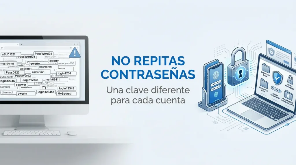 Comparativa entre contraseñas guardadas en el navegador y un gestor de contraseñas seguro