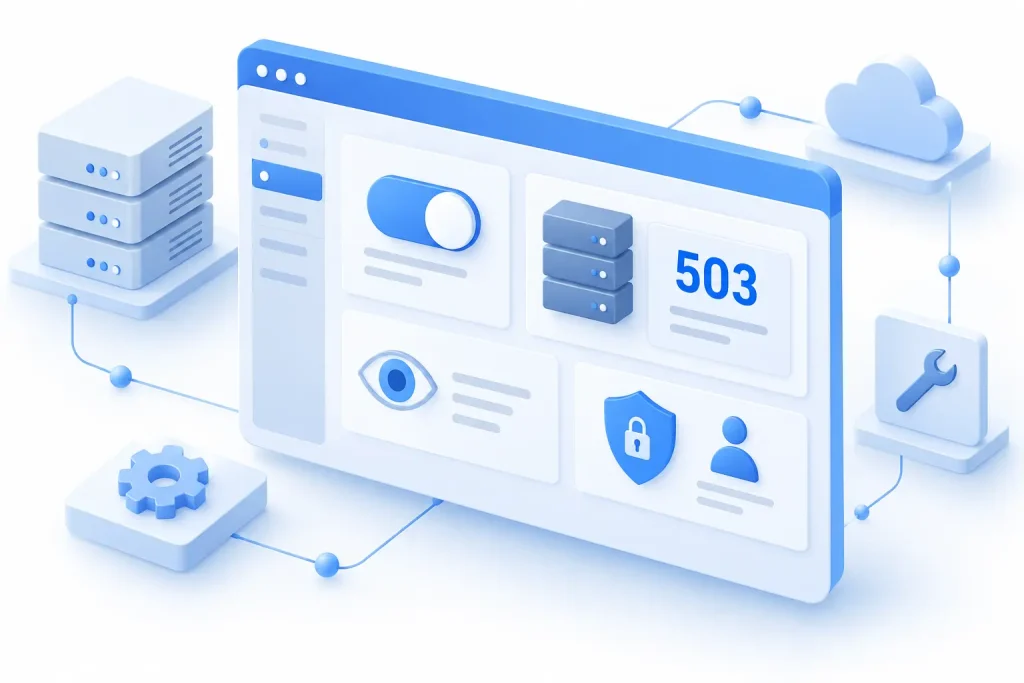 Configuración del modo mantenimiento en WordPress con código 503 y acceso para administradores