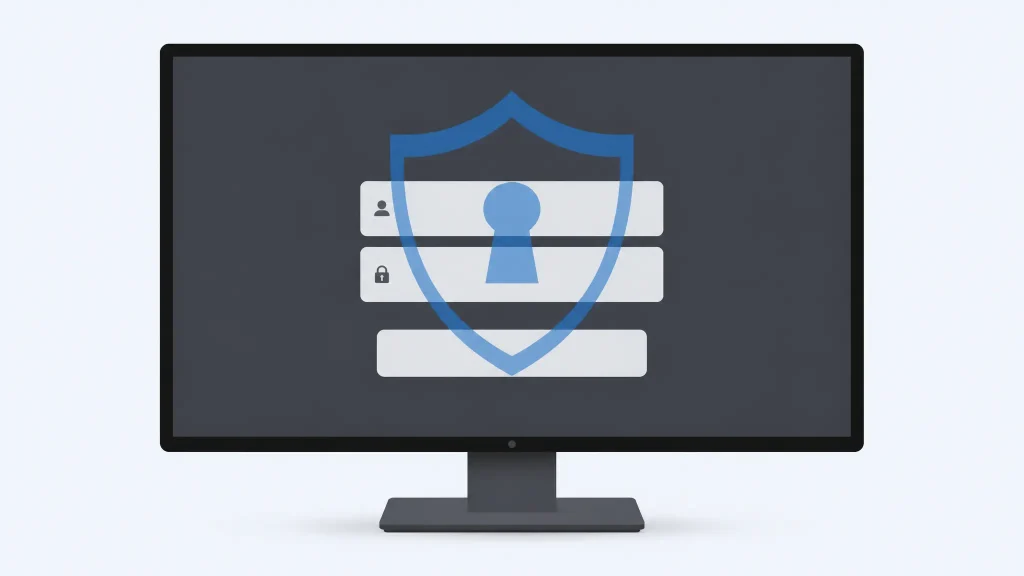 Formulario de acceso a WordPress protegido con un escudo
