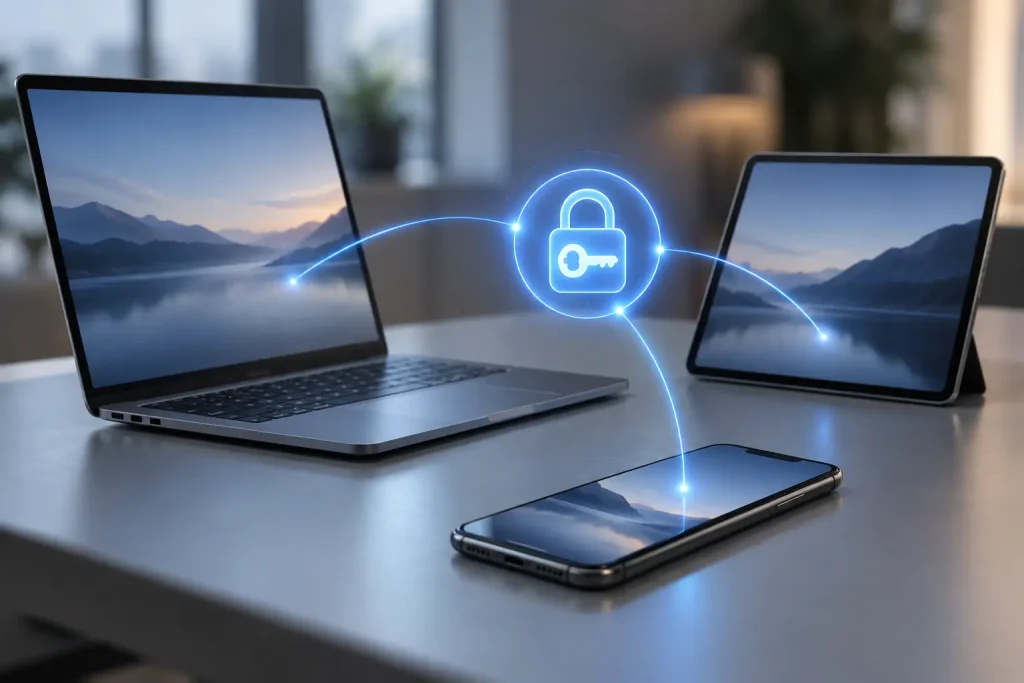 Passkeys sincronizadas de forma segura entre móvil, portátil y tableta