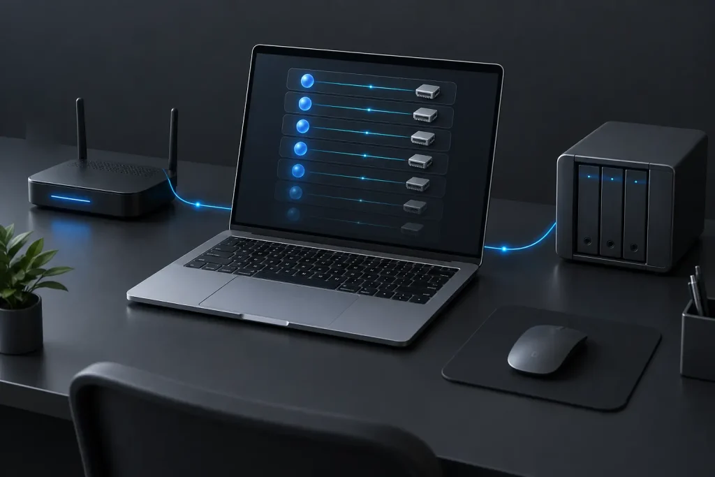 Tabla ARP que relaciona direcciones IP con direcciones MAC en una red local